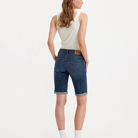 Levi's 515 Bermuda Denim Jean Shorts Mid Rise Rolled Cuff, 4 - Picture 2 of 7